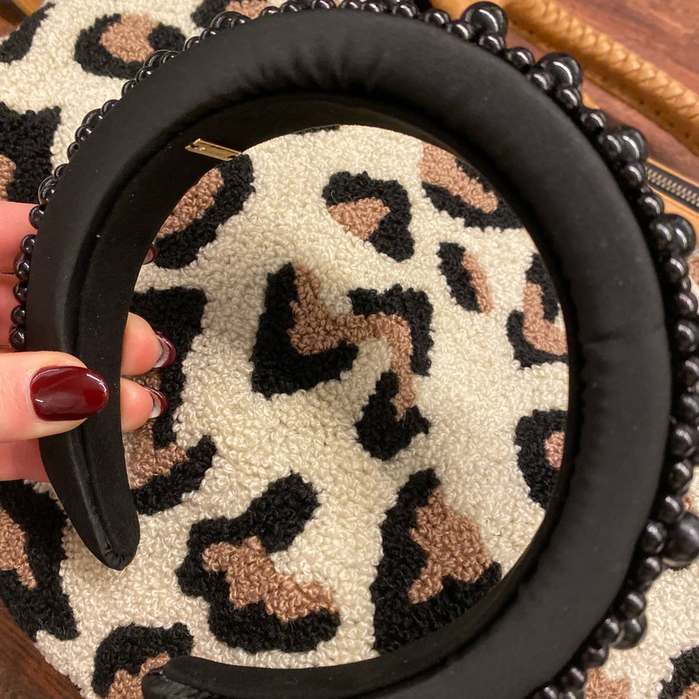 Adorable New Bauble Bar Black & Beaded headband!